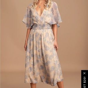 Lulus subtle romance midi dress
